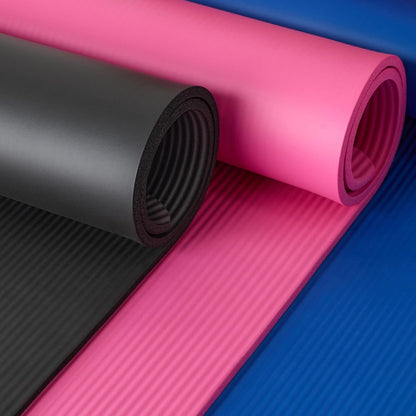 Premium 1/2 Inch Extra Thick Yoga Mat with Carrying Strap - Ultimate Cushioned Support for Fitness & Gym Workouts