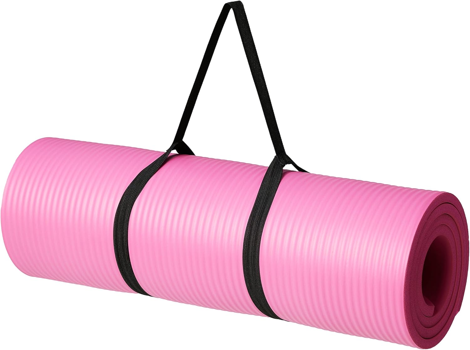 Premium 1/2 Inch Extra Thick Yoga Mat with Carrying Strap - Ultimate Cushioned Support for Fitness & Gym Workouts